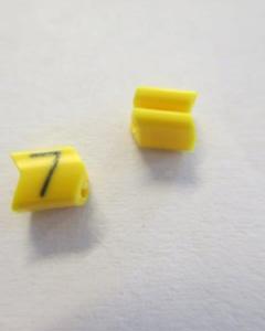 Cable noticeable clip 02-3 yellow/black 7   diameter 1.3-3.0